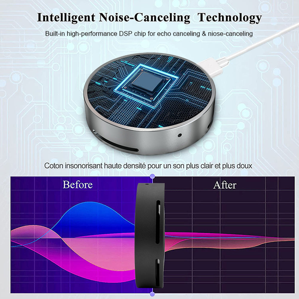 Omnidirectional Condenser Microphone Bluetooth USB Computer Video Conference Game Voice Chat Microphone