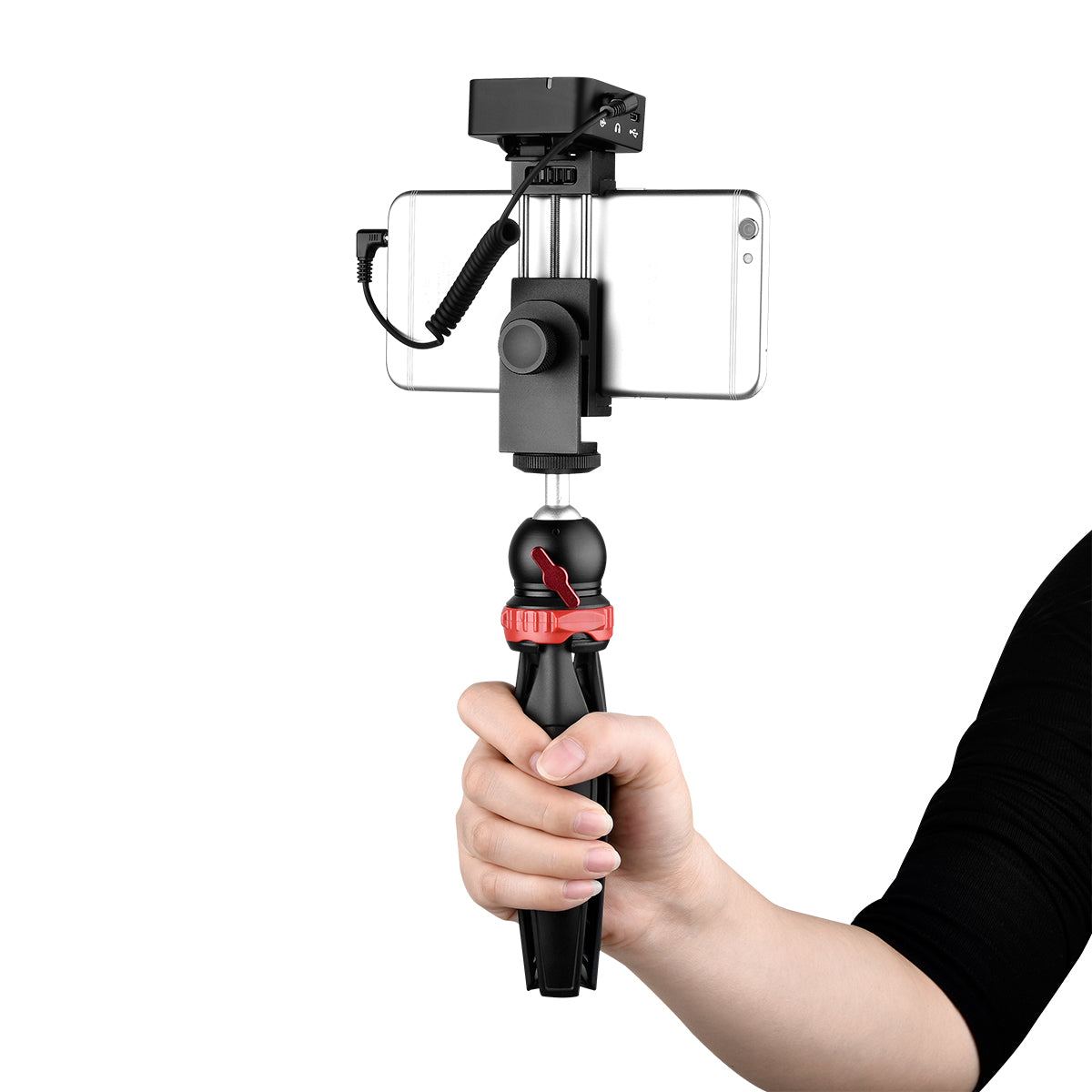 YELANGU MX5 Portable Lavalier Microphone Interview Recording Wireless Mic for Smartphone PC DSLR Camera