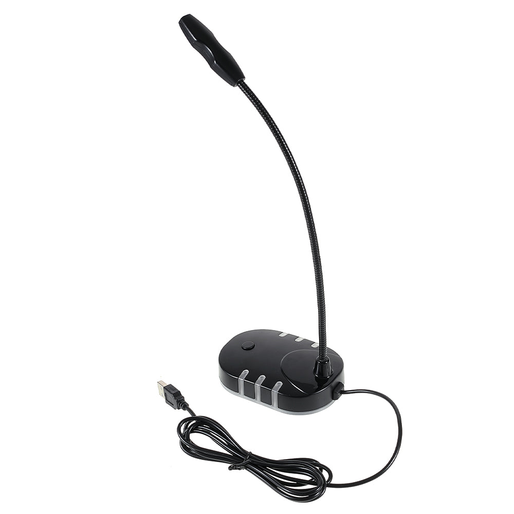M5 Computer Microphone USB Mute Button Plug and Play RGB Gaming Mic Voice Recording Tool Compatible with Laptop PC