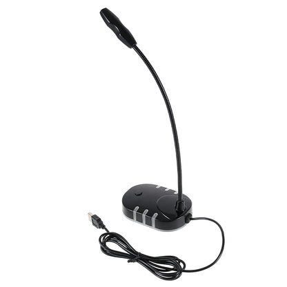 M5 Computer Microphone USB Mute Button Plug and Play RGB Gaming Mic Voice Recording Tool Compatible with Laptop PC