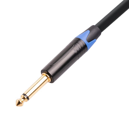 TC194BLY202 1m 3.5mm Male to Dual 6.35mm Male Jack Audio Cable for Mixer/Recording Equipment