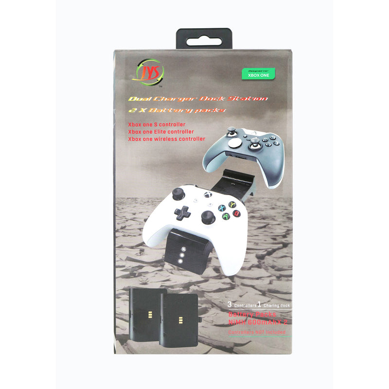 JYS 3-in-1 Dual Charge Regulator Base Charger for Xbox One / Xbox One S