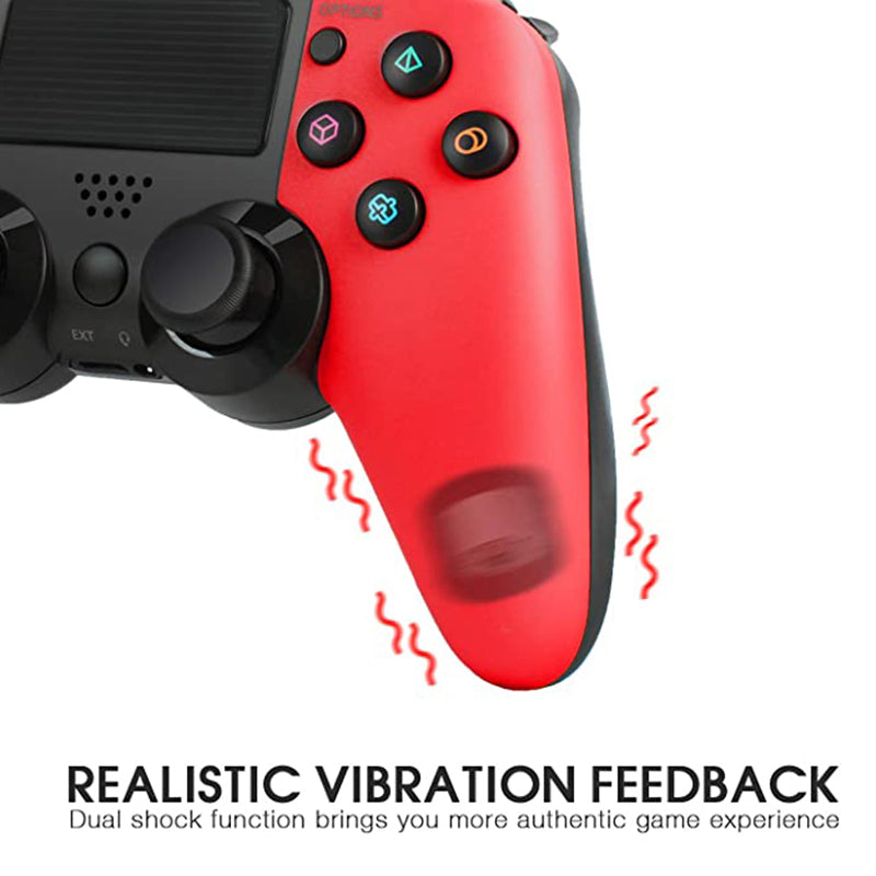 RYX-298 PS4 Bluetooth Gamepad Wireless Controller with Dual Vibration and TouchPad/Audio Function for Playstation 4/PS4 Pro/PC/Laptop