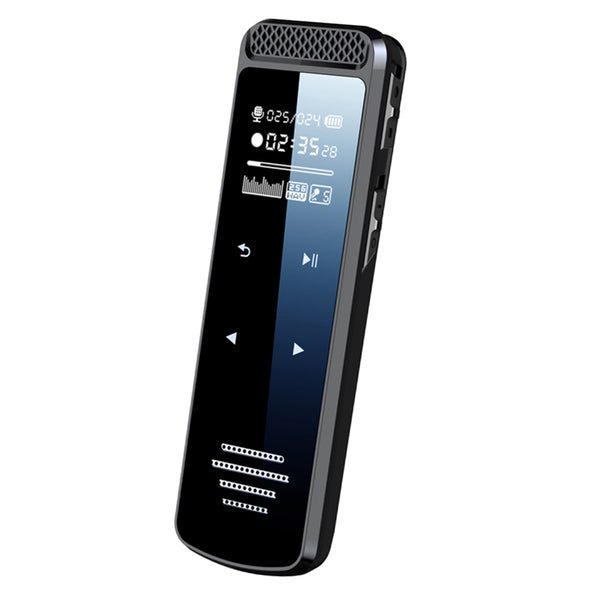 Q55 8GB Voice-to-Text Touch Screen Audio Recorder Zinc Alloy MP3 Playback One-Key Recording Voice Recording Device for Lectures Meetings Classes