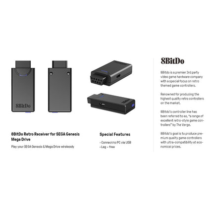 8BITDO Bluetooth Retro Receiver for Genesis & Mega Drive