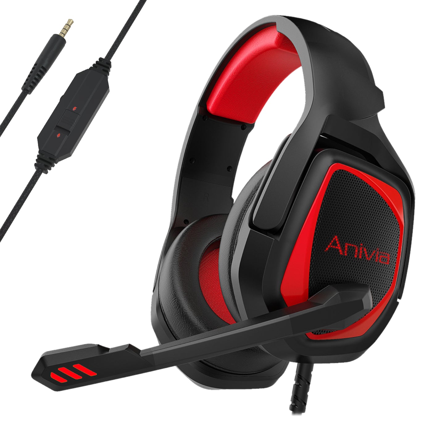 SADES MH-602 Over Ear Gaming Headset Earphone Wired Headphone with Noise Cancelling Mic for PC Laptop