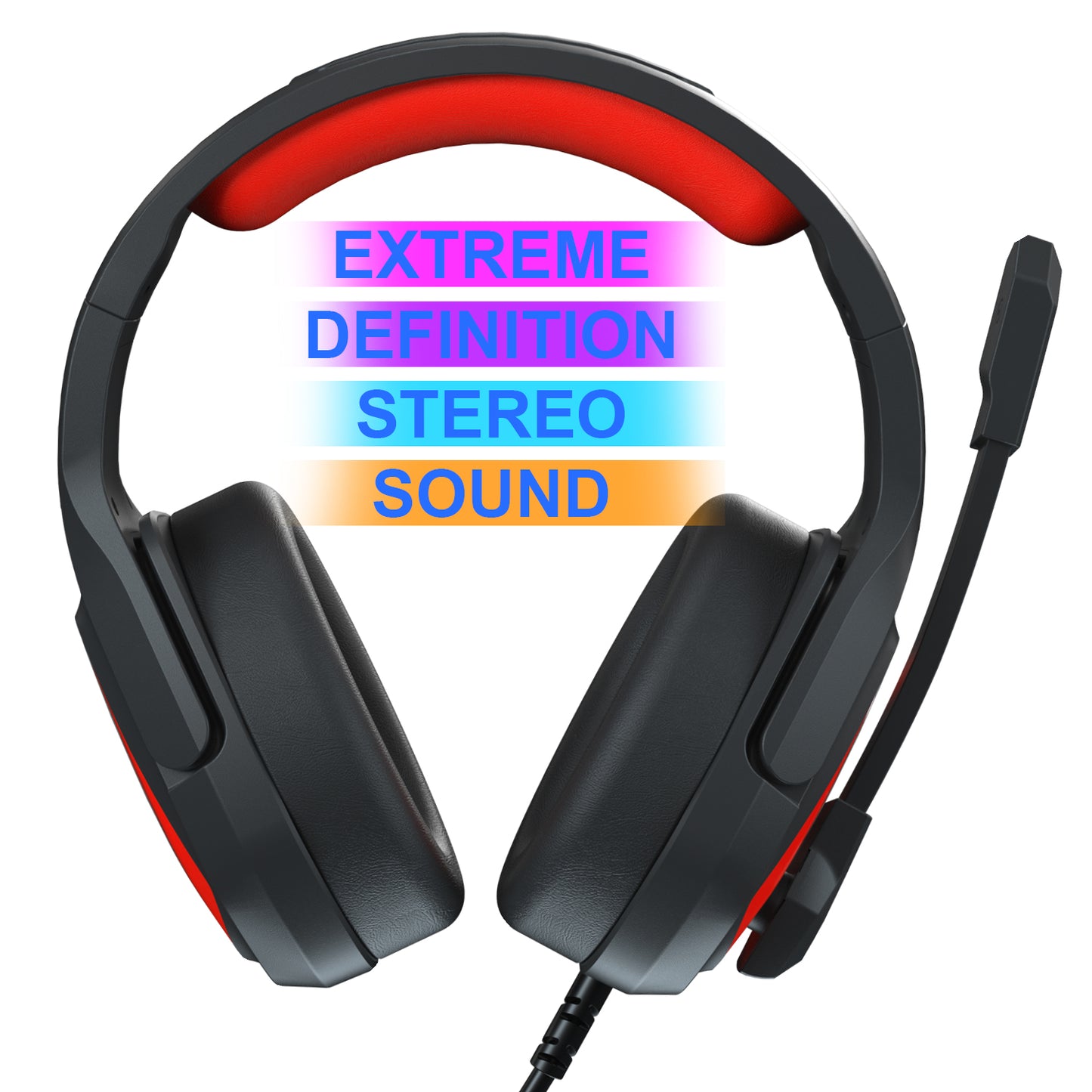 SADES MH-602 Over Ear Gaming Headset Earphone Wired Headphone with Noise Cancelling Mic for PC Laptop
