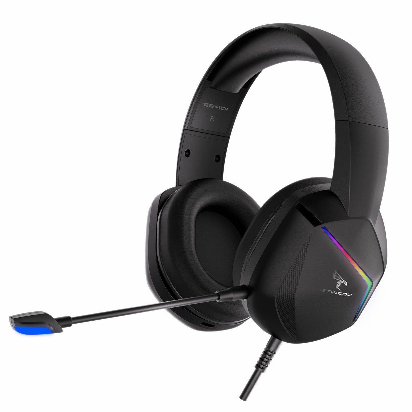 GS401 Surround Sound Gaming Headset with Mic for PC Phone Tablet, 2.4G Wireless