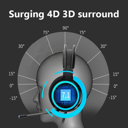 GT9 RGB Light Design Head-mounted Wired Stereo Sound E-sports Headphone Computer Gaming Headset with Adjustable Angle Mic