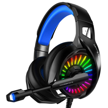 IMYB A20 Wired Over-Ear E-sports Headphone RGB LED Light Stereo Gaming Headset with Rotatable Microphone