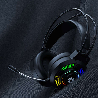 BATXELLENT H81 RGB Wired Headset Adjustable Gaming Headphone Noise Canceling Earphone with Mic for PC, Laptops, Mobile Phones