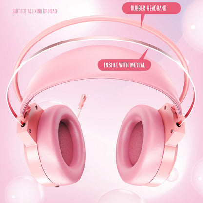 BATXELLENT H81 RGB Wired Headset Adjustable Gaming Headphone Noise Canceling Earphone with Mic for PC, Laptops, Mobile Phones