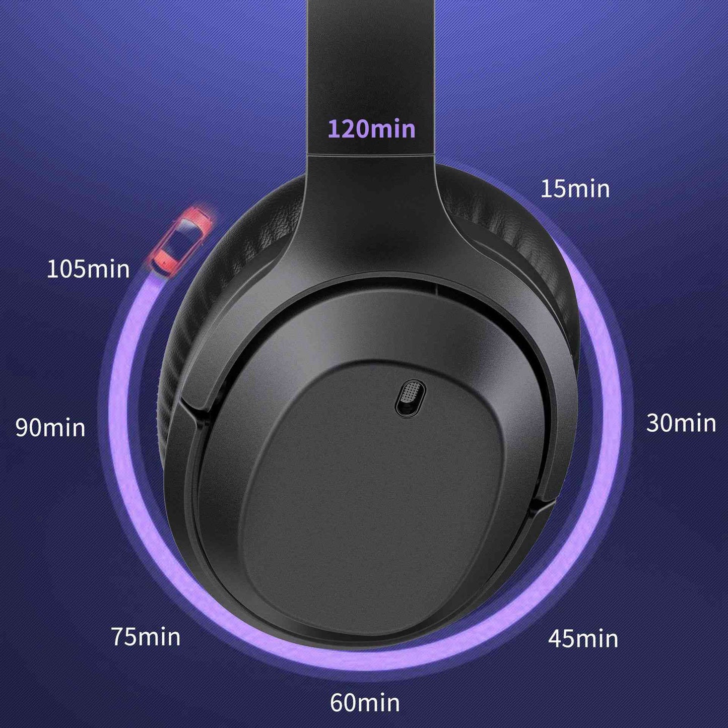 GORSUN MA98 Stereo Sound Bluetooth Headset ANC+ENC Noise Canceling Over-ear Headphones