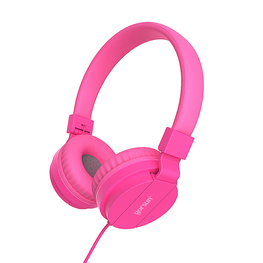 GORSUN GS-778 Over-ear Wired Headphone Stereo HiFi Sound Children Headset with 3.5mm AUX Plug
