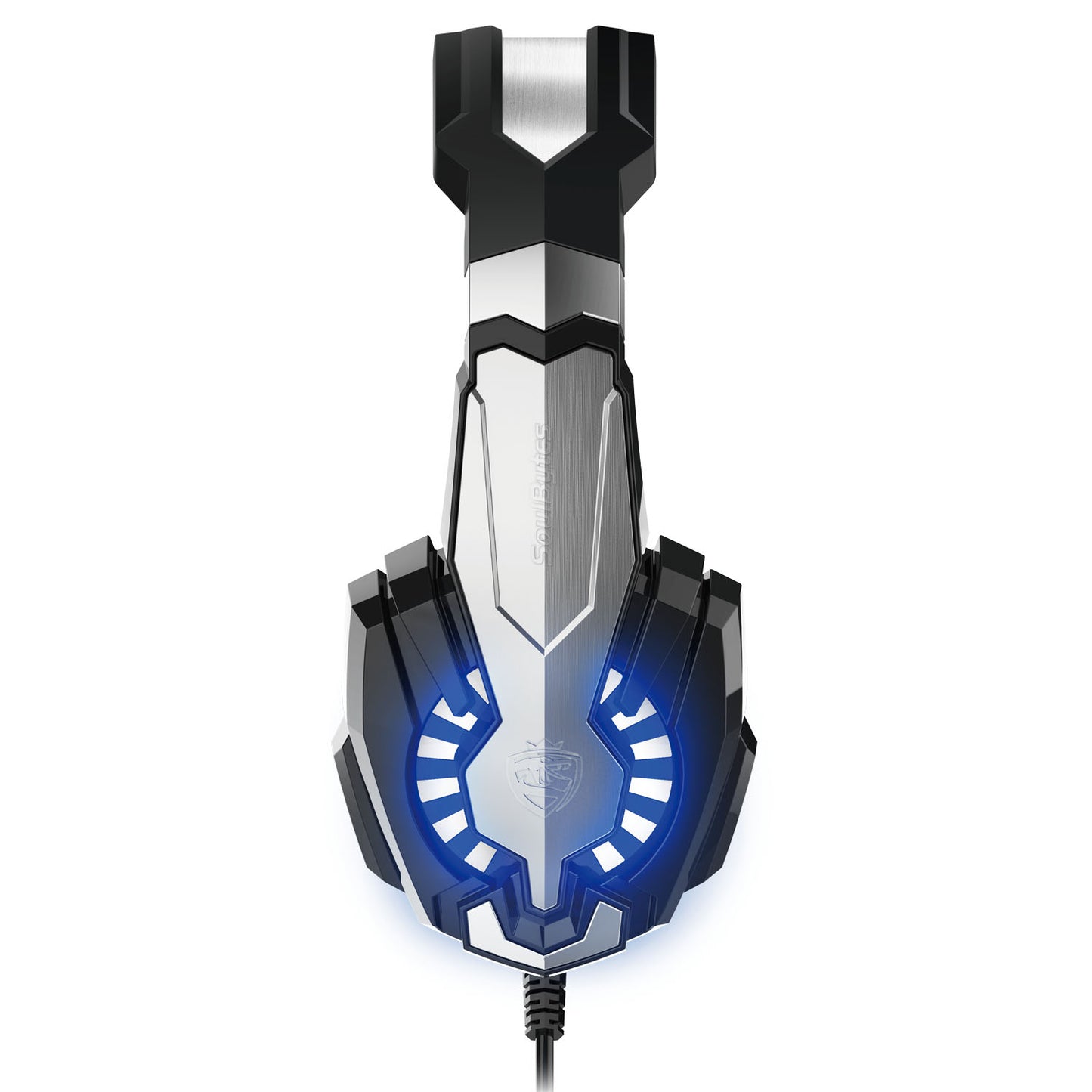 SOULBYTES S9 USB+3.5mm Wired Over-Ear Heavy Bass E-sports Headphone Volume Adjustable Gaming Headset with LED Light