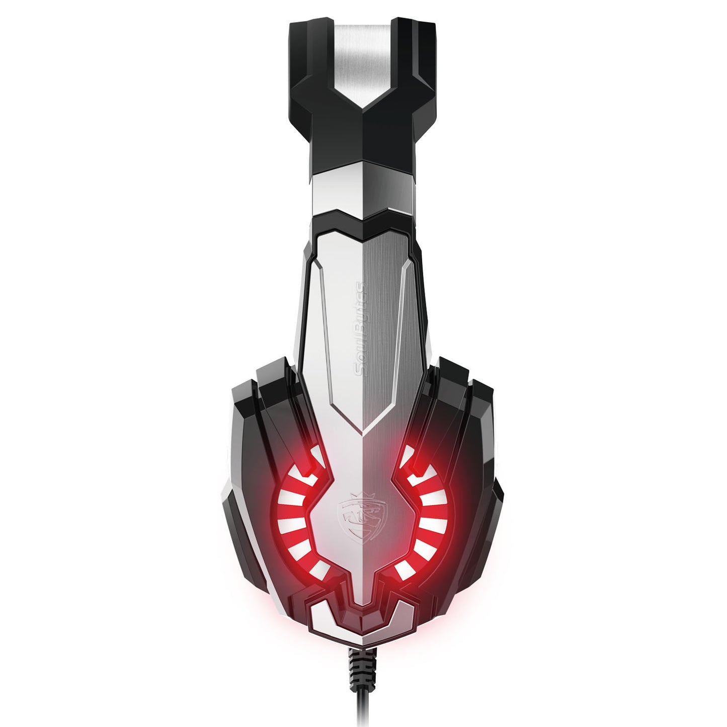 SOULBYTES S9 USB+3.5mm Wired Over-Ear Heavy Bass E-sports Headphone Volume Adjustable Gaming Headset with LED Light