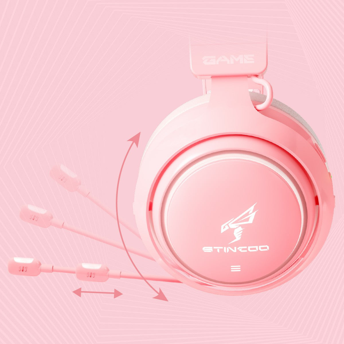 SOMIC GS510 Cute Cat Ear Design USB7.1 Wired Over-Ear E-sports Headphone RGB LED Light Music Gaming Headset