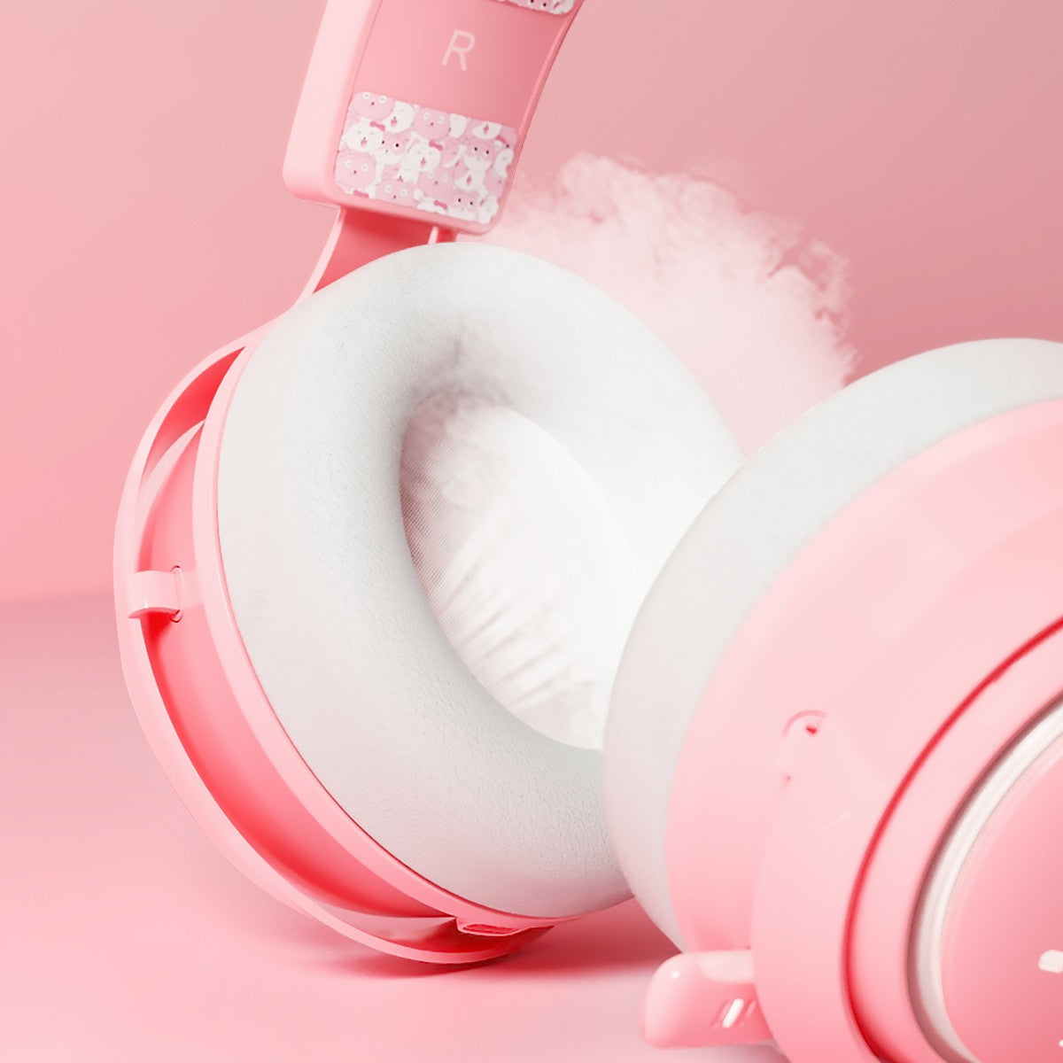 SOMIC GS510 Cute Cat Ear Design USB7.1 Wired Over-Ear E-sports Headphone RGB LED Light Music Gaming Headset