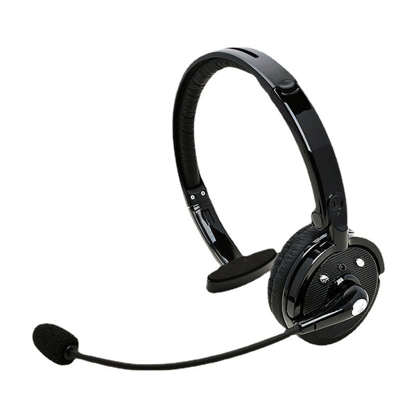 M10b Single-Ear Bluetooth Headset Wireless Headphone Microphone Noise Canceling Earphone for Skype, Office, Call Center, Zoom Meeting, Online Class