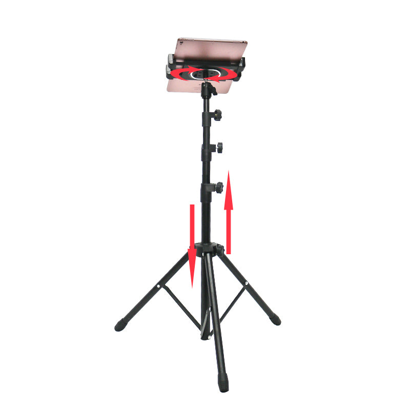 ADV-306 52cm-136cm Height Adjustable Foldable Tripod Mount for Phone Tablet within 4.7-12.9 Inches
