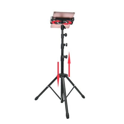 ADV-306 52cm-136cm Height Adjustable Foldable Tripod Mount for Phone Tablet within 4.7-12.9 Inches