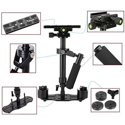S40 Handheld Stabilizer 40cm Aluminum Alloy Photographic Video Stabilizer for Steadycam Steadicam DSLR Camera Camcorder