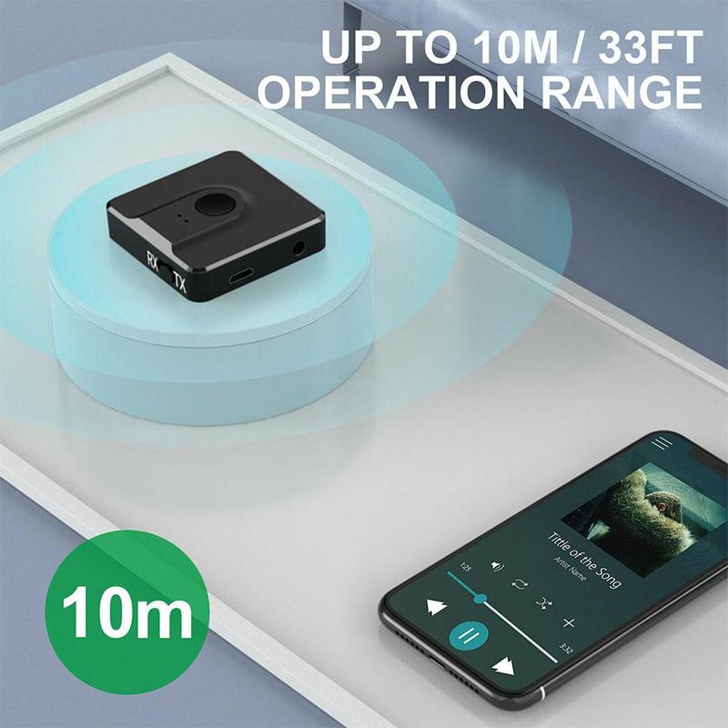 BT102 2 in 1 Bluetooth 5.0 Transmitter Receiver Wireless Audio Adapter Dongle for PC TV Speaker