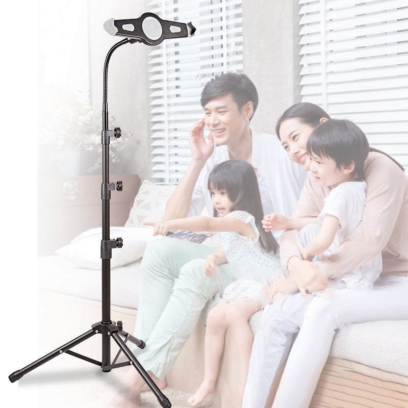 JYX-368 360&#176; Rotation Tablet Holder Height Adjustable Tripod Stand for Selfie Live Broadcast