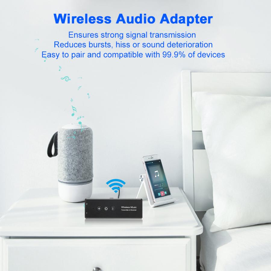 ZF-360A 3 in 1 Bluetooth 5.0 Receiver Transmitter Rechargeable Wireless AUX Audio Adapter