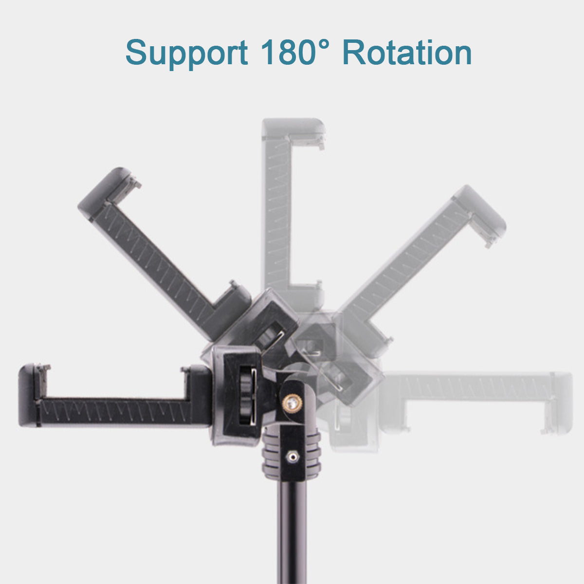 T9 5-Section 140cm Telescopic Selfie Stick Phone Holder Live Streaming Tripod Stand with Phone Clip + Bluetooth Remote Control + Storage Bag