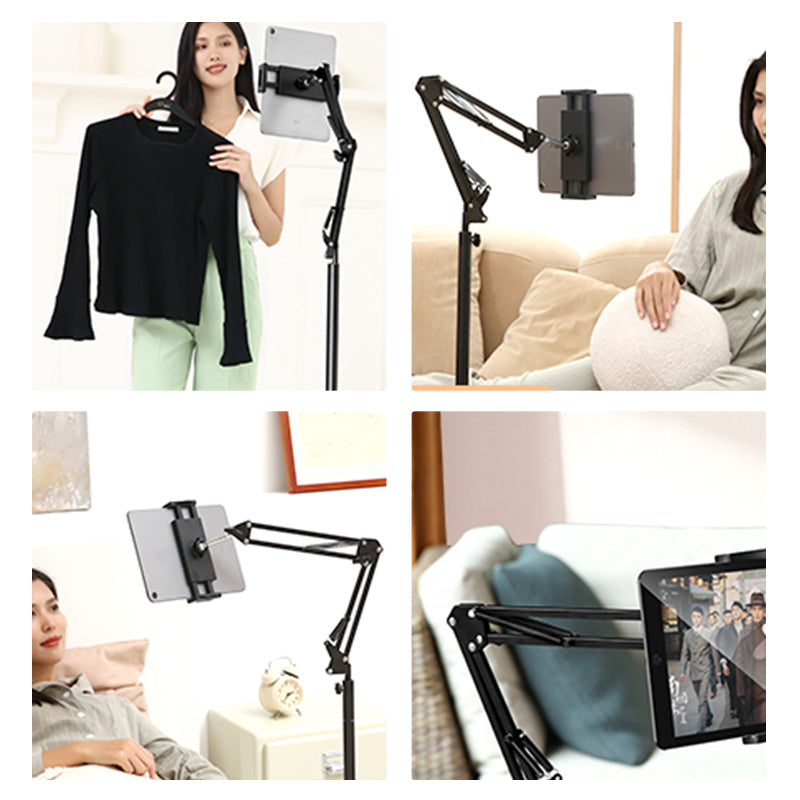Stretchable Cantilevered Height Adjustable Selfie Live Streaming Stand for 4-11 inches Smartphone
