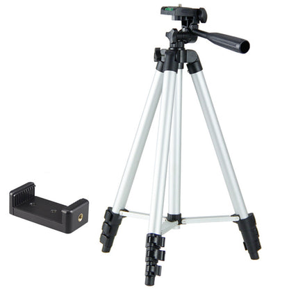 110cm Portable Aluminum Alloy Tripod DSLR Camera Phone Holder Live Streaming Photography Tripod with Phone Clip
