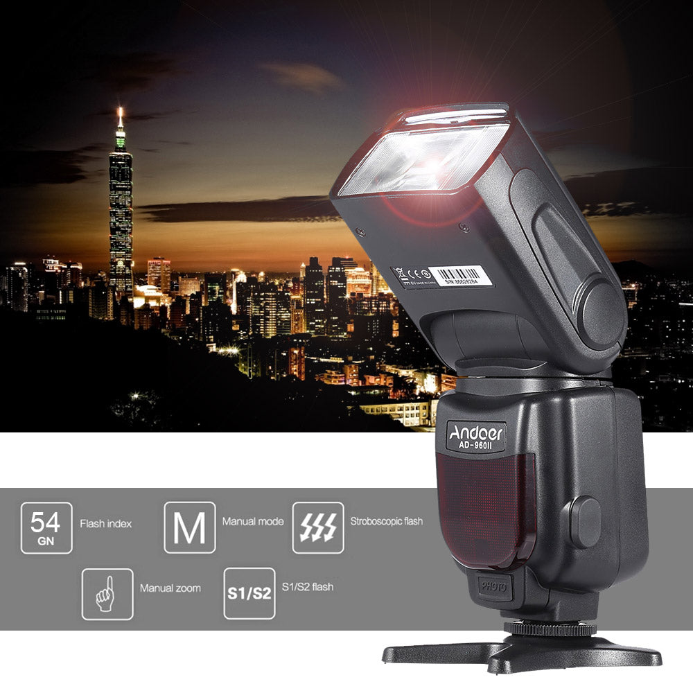 TRIOPO TR-960 II High Performance Flash Speedlite Speed Light Manual Flash Light