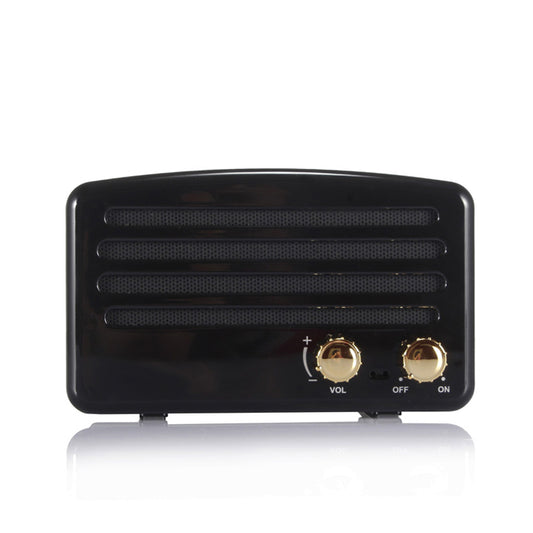 Retro Style Wireless Bluetooth Speaker Mini Portable TF Card Slot Music Player