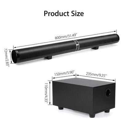 LP-09 Bluetooth Speaker Home Theater Surround Audio Soundbar Subwoofer System Set