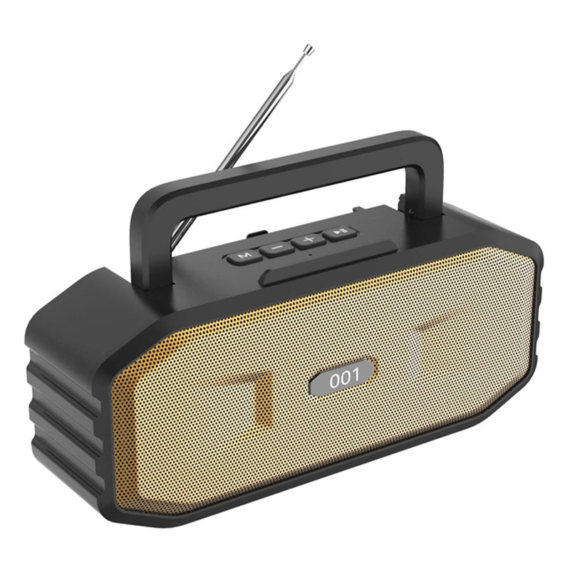 HF-001 Portable Speaker Cell Phone Stand Holder HiFi Stereo Sound Bass Subwoofer FM Radio