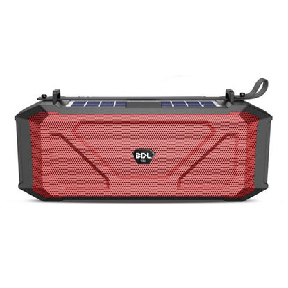 BDL-186 Portable Outdoor Sport Fitness Solar Rechargeable Bluetooth Speaker LED Flashlight Wireless Music Subwoofer