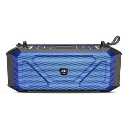 BDL-186 Portable Outdoor Sport Fitness Solar Rechargeable Bluetooth Speaker LED Flashlight Wireless Music Subwoofer