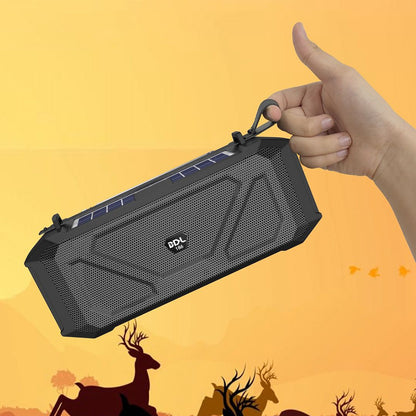 BDL-186 Portable Outdoor Sport Fitness Solar Rechargeable Bluetooth Speaker LED Flashlight Wireless Music Subwoofer