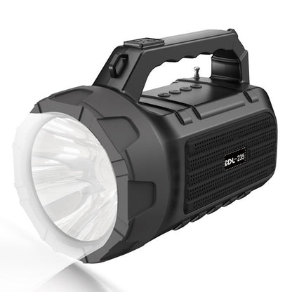 BDL-235 Portable Outdoor Solar Rechargeable Bluetooth Speaker LED Flashlight FM Radio Wireless Music Subwoofer Support TF / U-disk / AUX