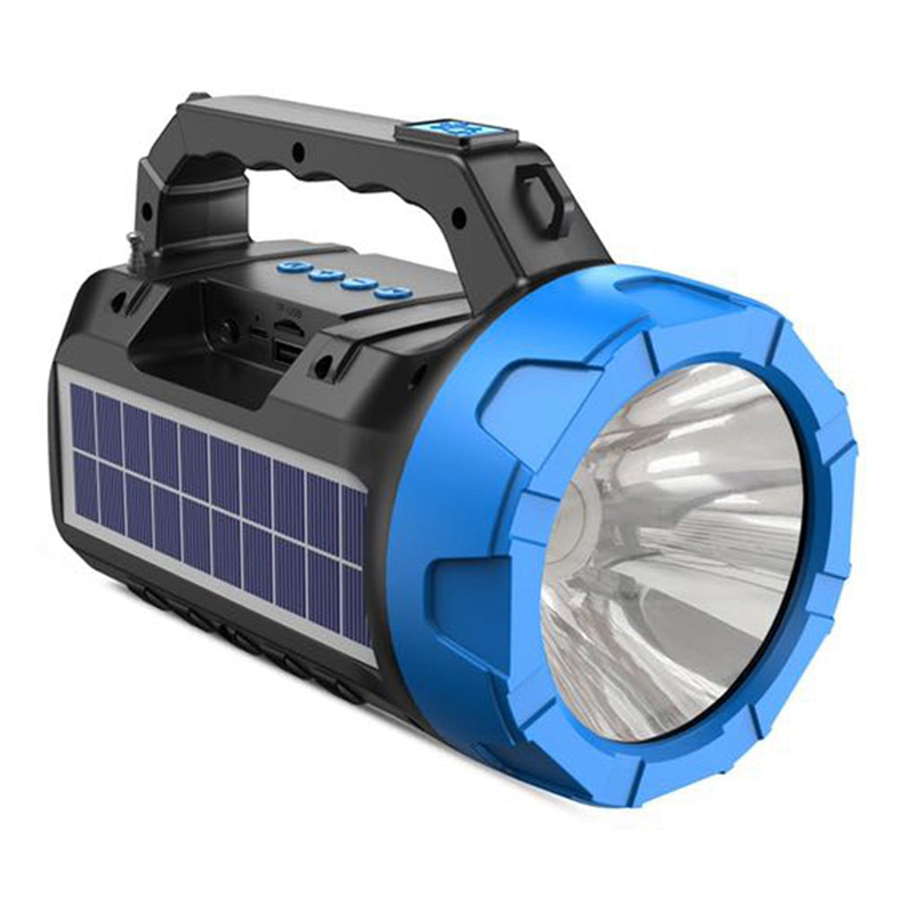 BDL-235 Portable Outdoor Solar Rechargeable Bluetooth Speaker LED Flashlight FM Radio Wireless Music Subwoofer Support TF / U-disk / AUX
