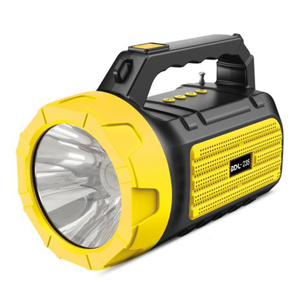 BDL-235 Portable Outdoor Solar Rechargeable Bluetooth Speaker LED Flashlight FM Radio Wireless Music Subwoofer Support TF / U-disk / AUX