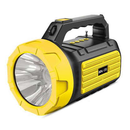 BDL-235 Portable Outdoor Solar Rechargeable Bluetooth Speaker LED Flashlight FM Radio Wireless Music Subwoofer Support TF / U-disk / AUX