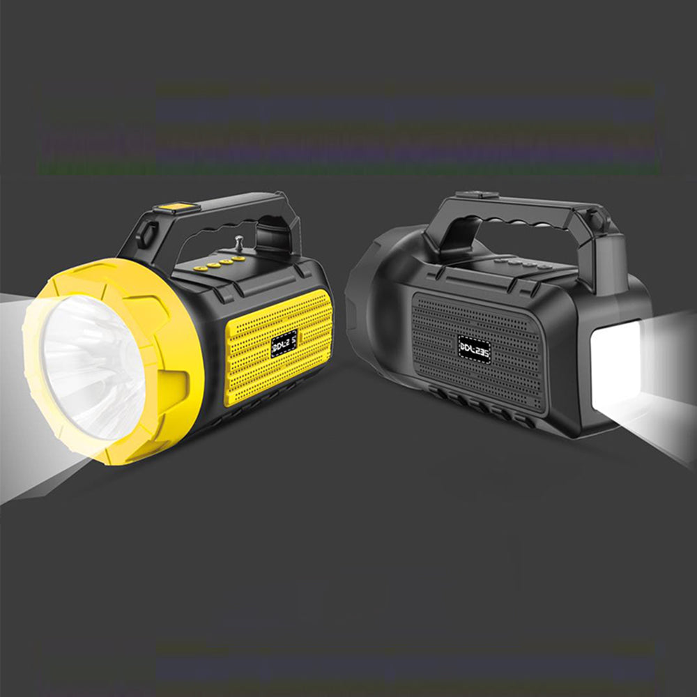 BDL-235 Portable Outdoor Solar Rechargeable Bluetooth Speaker LED Flashlight FM Radio Wireless Music Subwoofer Support TF / U-disk / AUX