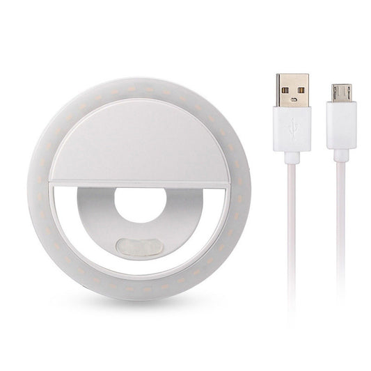 M06 Universal Selfie Ring Light 36 LEDs USB Rechargeable Cell Phone Lens Fill Light