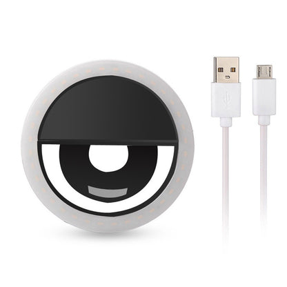 M06 Universal Selfie Ring Light 36 LEDs USB Rechargeable Cell Phone Lens Fill Light
