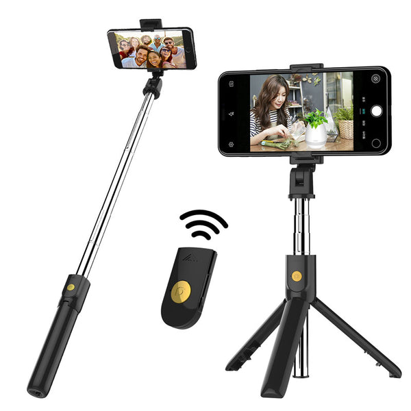 SELFIESHOW K07 Wireless Bluetooth Selfie Stick Foldable Mini Tripod Expandable Monopod with Remote Control for iOS Android