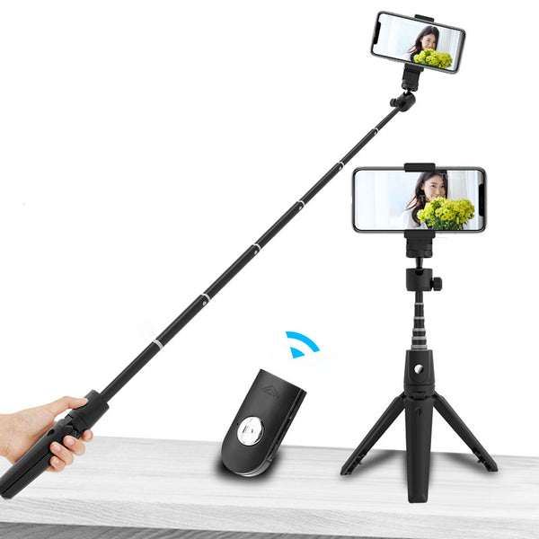SELFIESHOW K20 Wireless Bluetooth Selfie Stick Phone Holder Shutter Remote Extendable Tripod