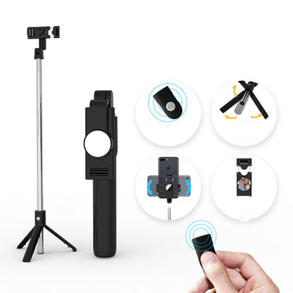 SELFIESHOW K10 Self Timer Bluetooth Remote Control Mobile Phone Tripod with Fill Light Function