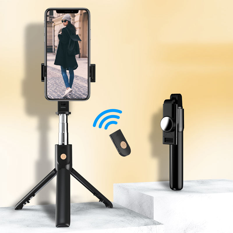 SELFIESHOW K10 Self Timer Bluetooth Remote Control Mobile Phone Tripod with Fill Light Function
